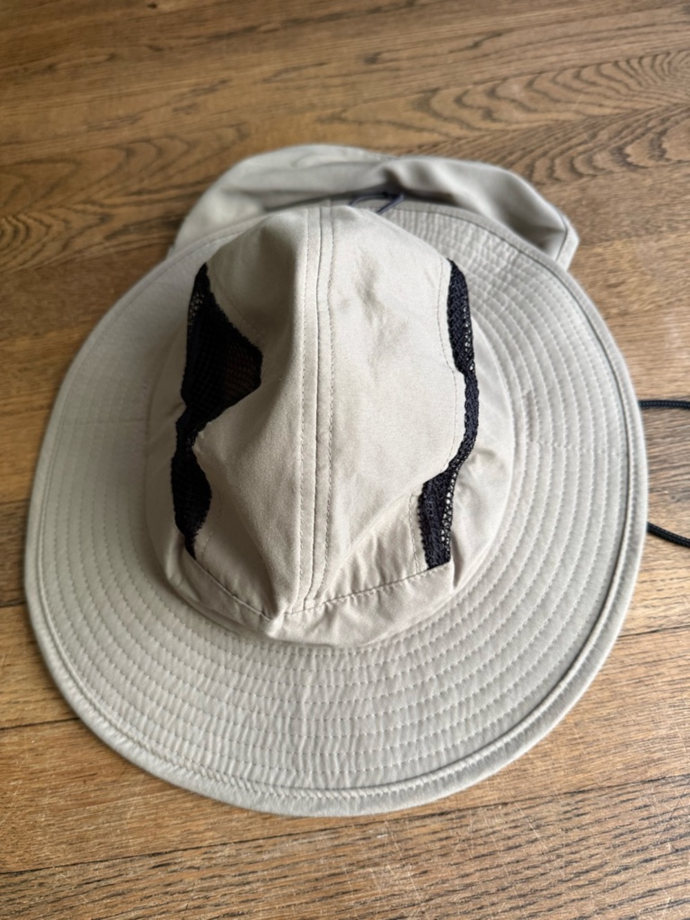 Free Authority Tan Outdoors Wide Brim Hat w/ Mesh Panels Hiking Hat M/L